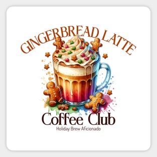 Gingerbread Latte Coffee Club Magnet